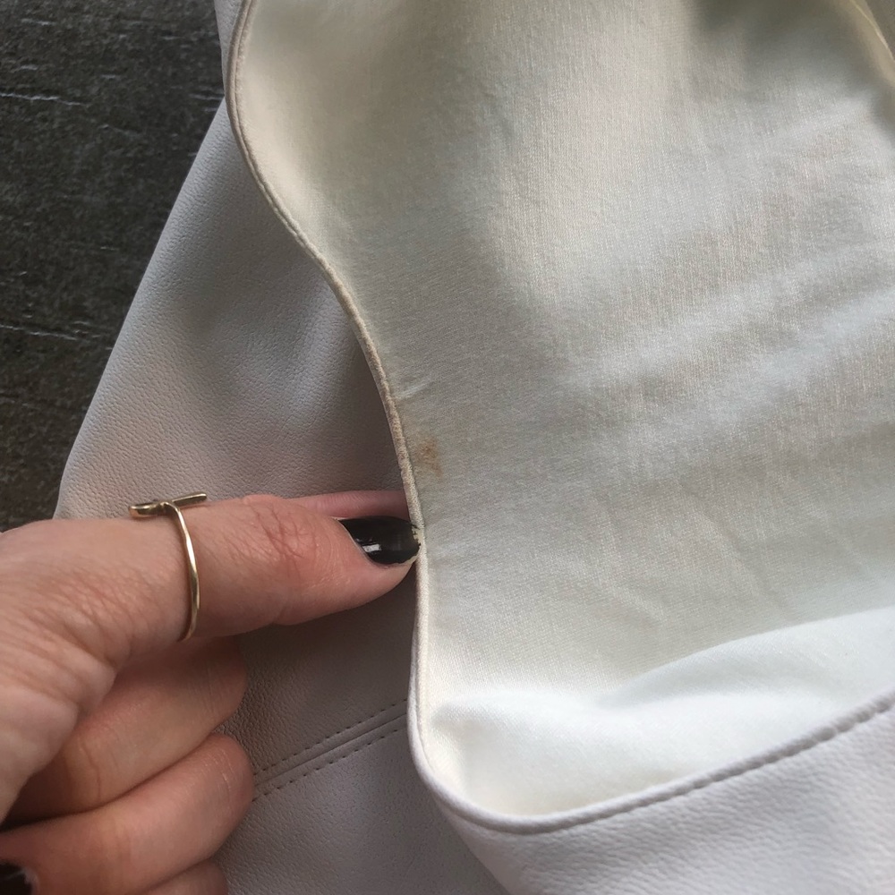 ✨SOLD✨BAILEY 44 white leather cropped crop - Picture 8 of 8